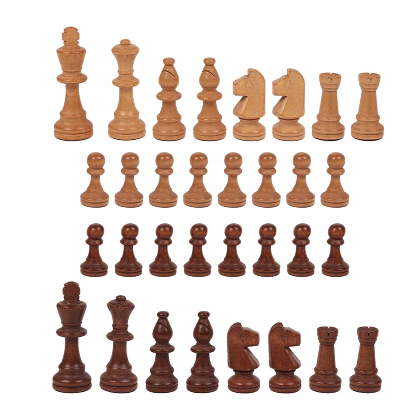 chess pieces wooden folding chess set 2.5 inch