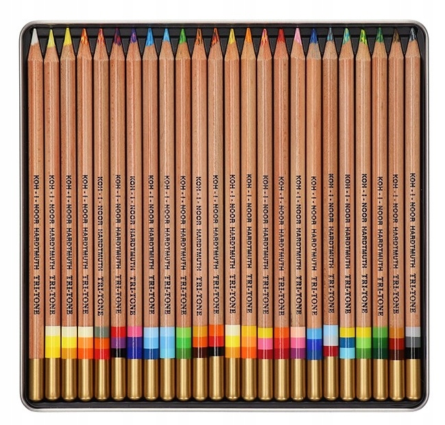 Koh-I-Noor pastelky Tri-Tone trojbarevné 23 kol 3444