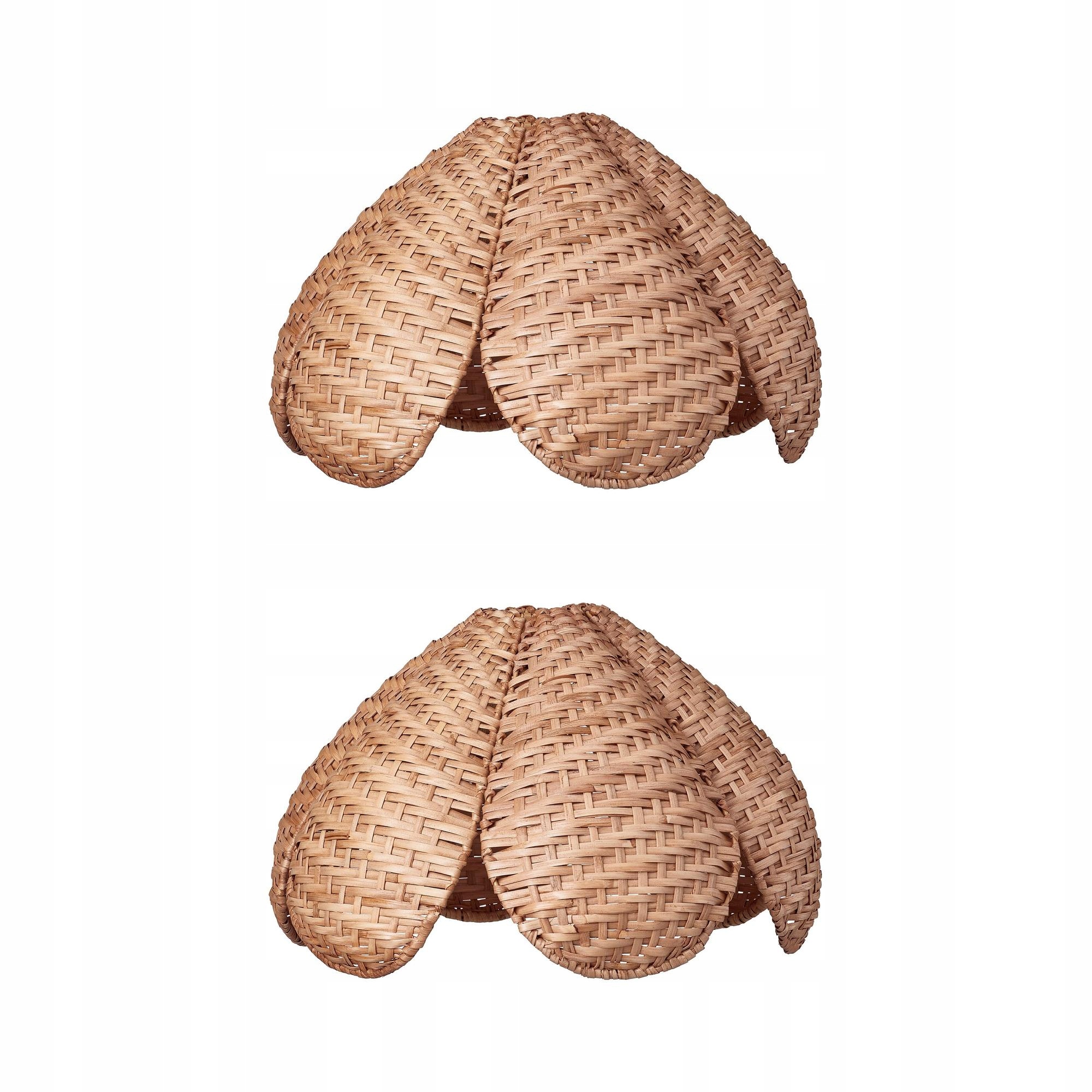 2 szt. Sandkorn Klosz lampy wiszącej wykonano ręcznie/rattan 45 cm