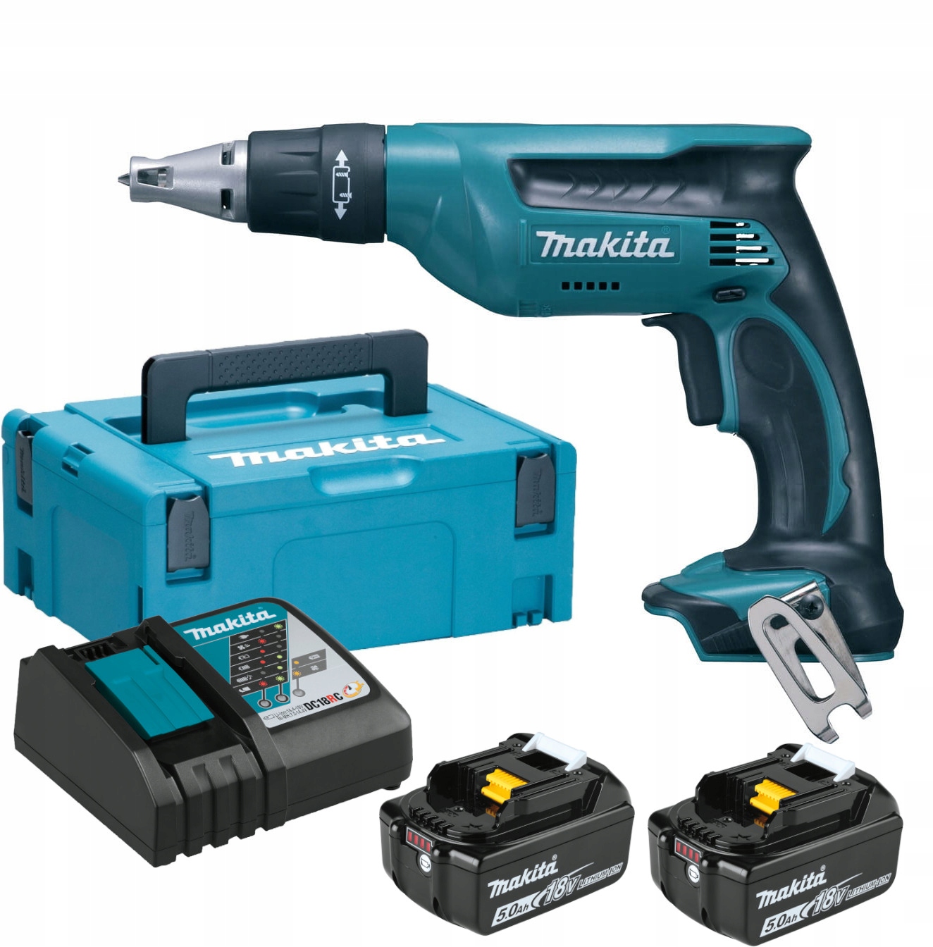 

Makita DFS451RTJ do płyt Gk Wkrętarka 18V 2x 5,0ah