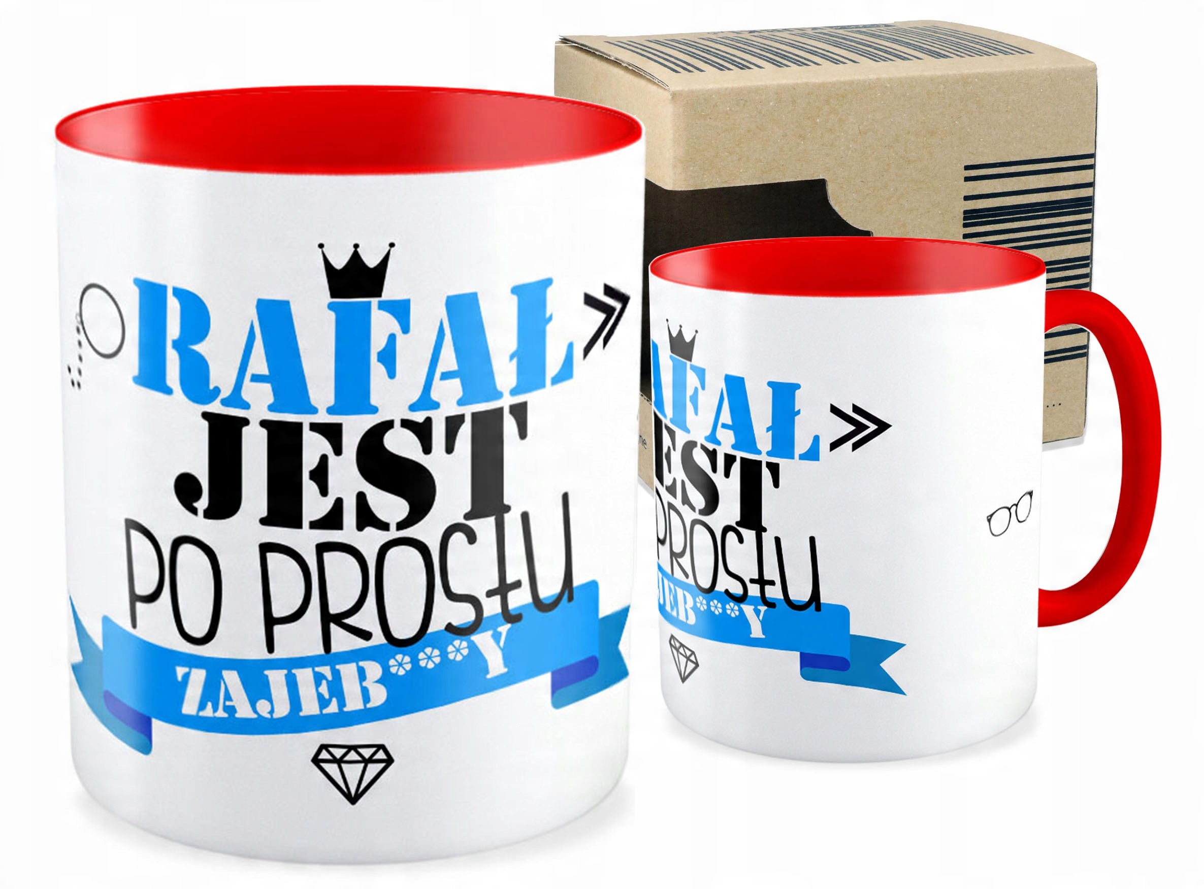 

Kubek czerwony prezent Niego Chłopaka Twoje Imię