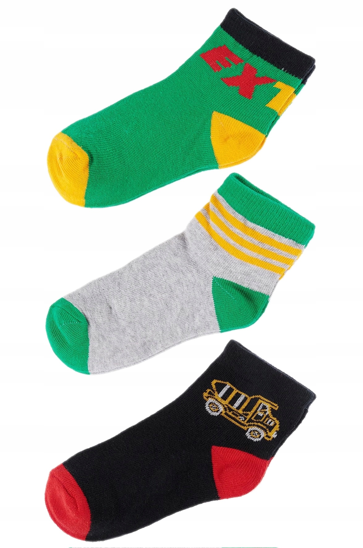 

3 Pack Krótkie Skarpetki Chłopięce Socks 21/23 *