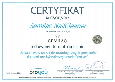 Semilac Cleaner Odtłuszczacz do żel hybryda 1000ml Zakres pojemności 1000 ml i więcej