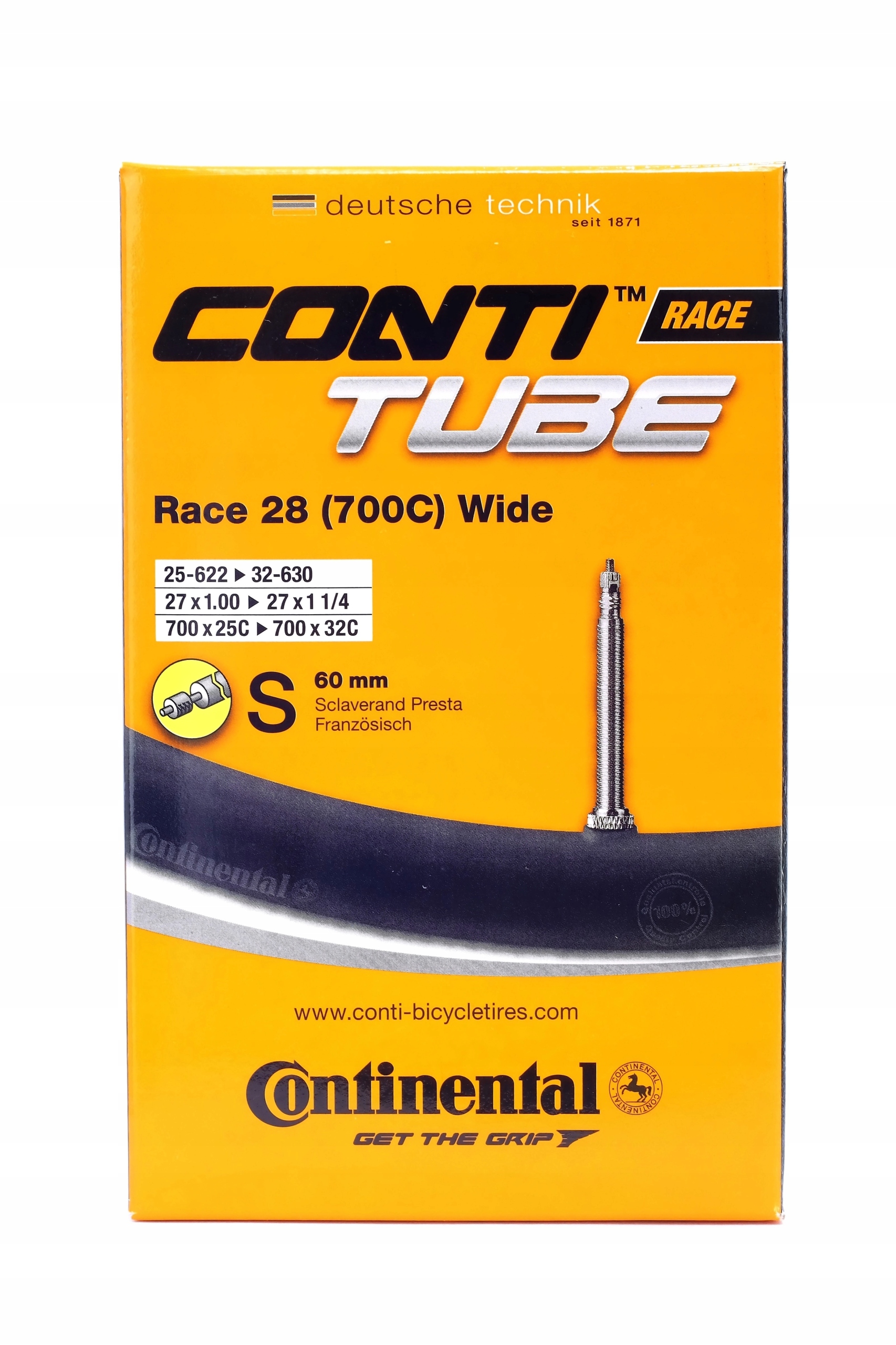 

Dętka Continental 700x25/32C Race Presta S60
