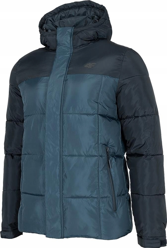 

4F Kurtka zimowa męska Ciepła z kapturem