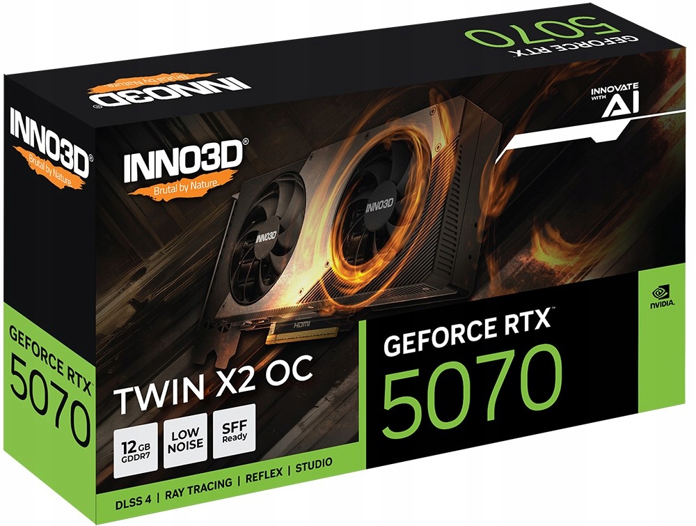 Grafická karta INNO3D GeForce Rtx 5070 Twin X2 Oc 12GB