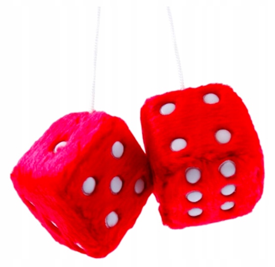 KOSTKI R9I14 KOŚCI OZDOBNE NA LUSTERKO CZERWONE FV Waga produktu z opakowaniem jednostkowym 0.57 kg