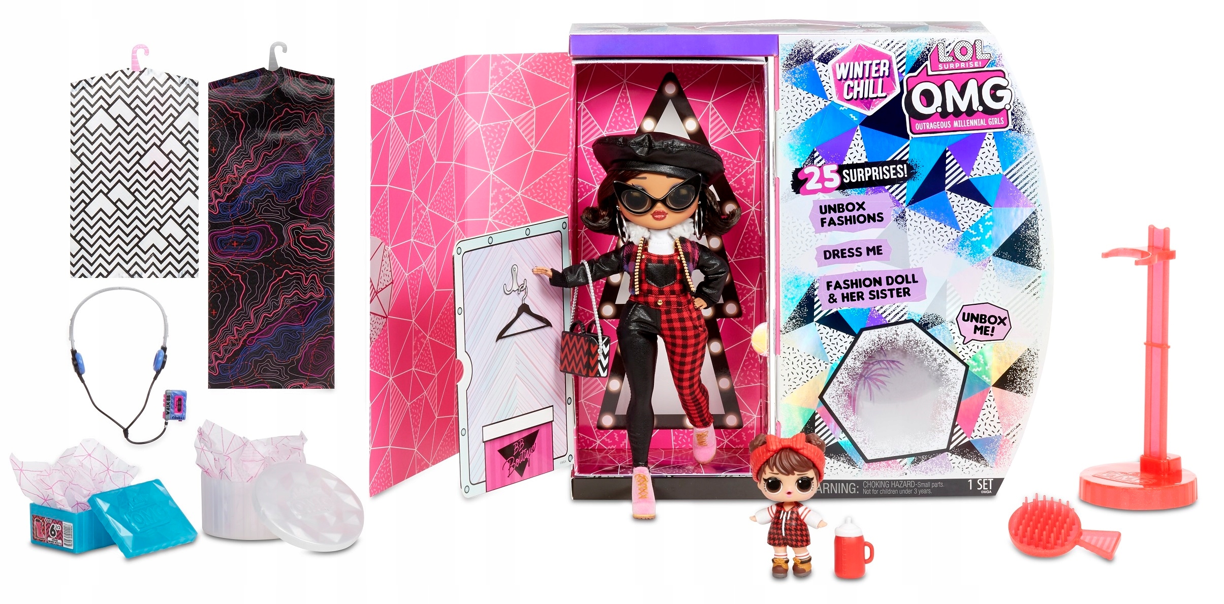 LOL SURPRISE OMG WINTER Chill Lalka CAMP CUTIE Marka L.O.L. Surprise