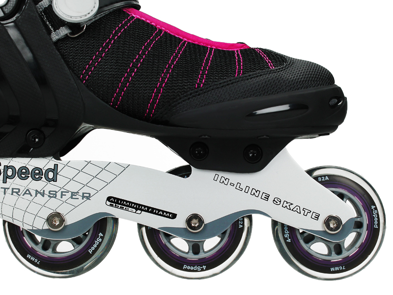 Damskie ŁYŻWOROLKI abec7 2w1 ROLKI + ŁYŻWY - 39 - PRZECENA !!! Kolor Różowy