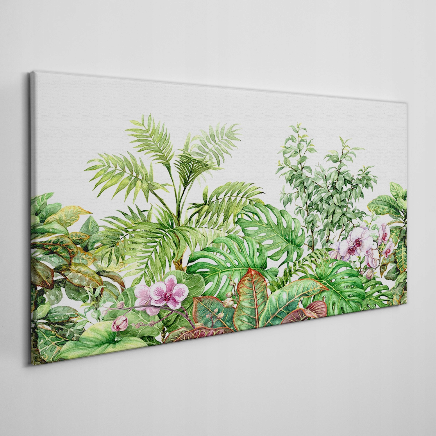 

Foto-obraz na ramie płótno Kwiaty liście 140x70 cm