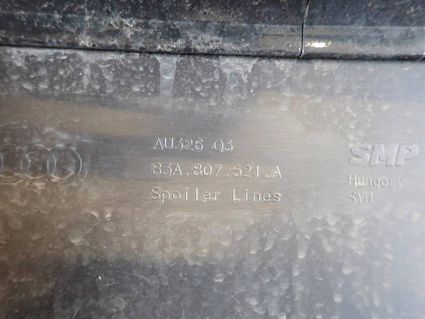 bumper rear part rear AUDI Q3 II 2018- 83A807521A