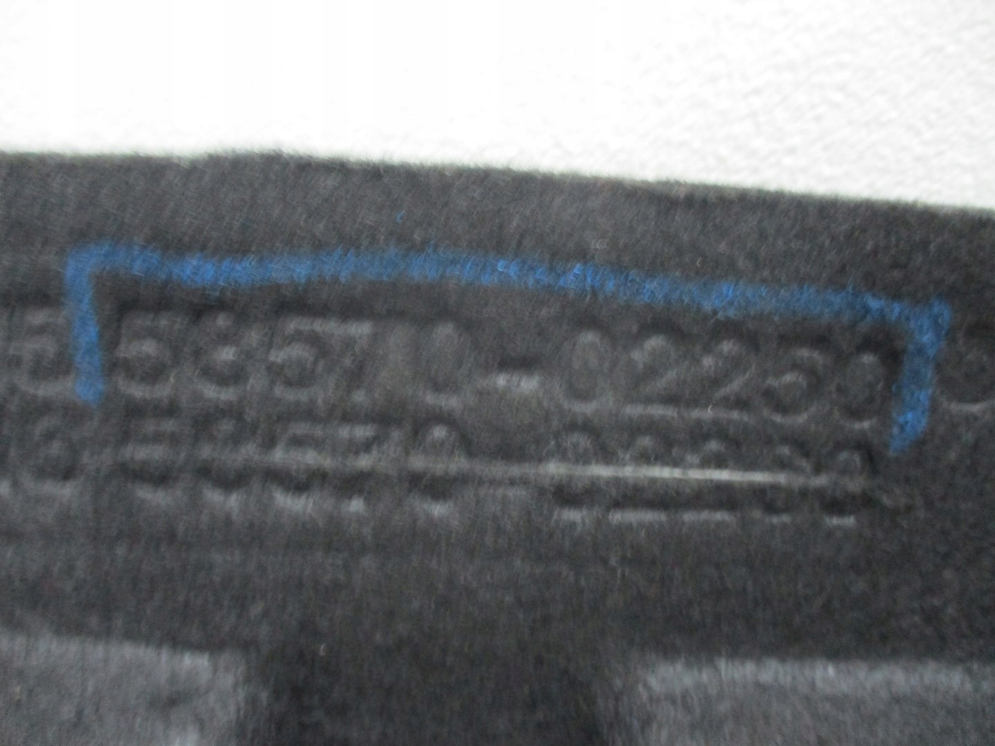 mats boot TOYOTA COROLLA 53570-02250