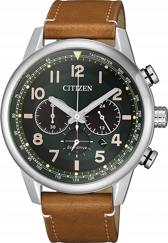 Zegarek męski Citizen CA4420-21X zielony klasyczny