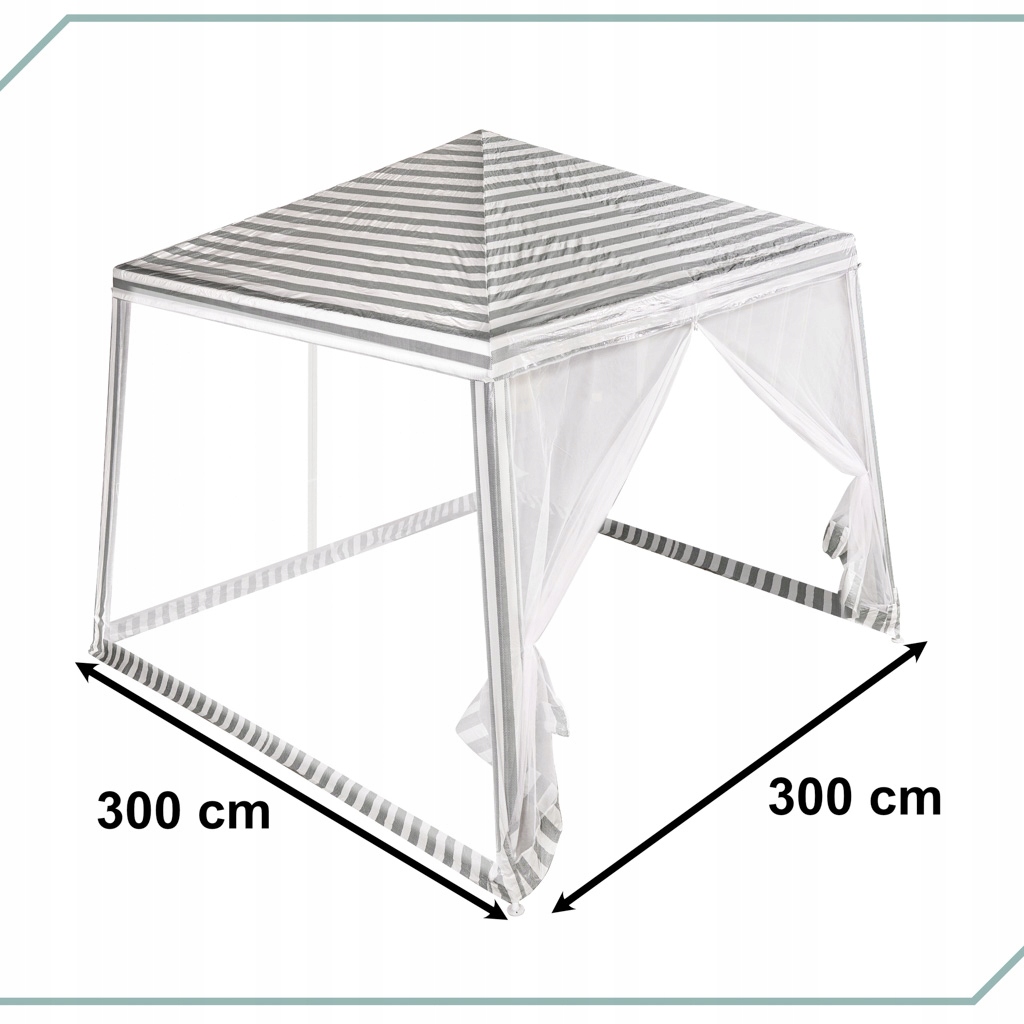 САДОВИЙ ПАВІЛЬЙОН КОМЕРЦІЙНИЙ НАМЕТ З МОСКІТНОЮ СІТКОЮ 3X3М Ширина 3 м