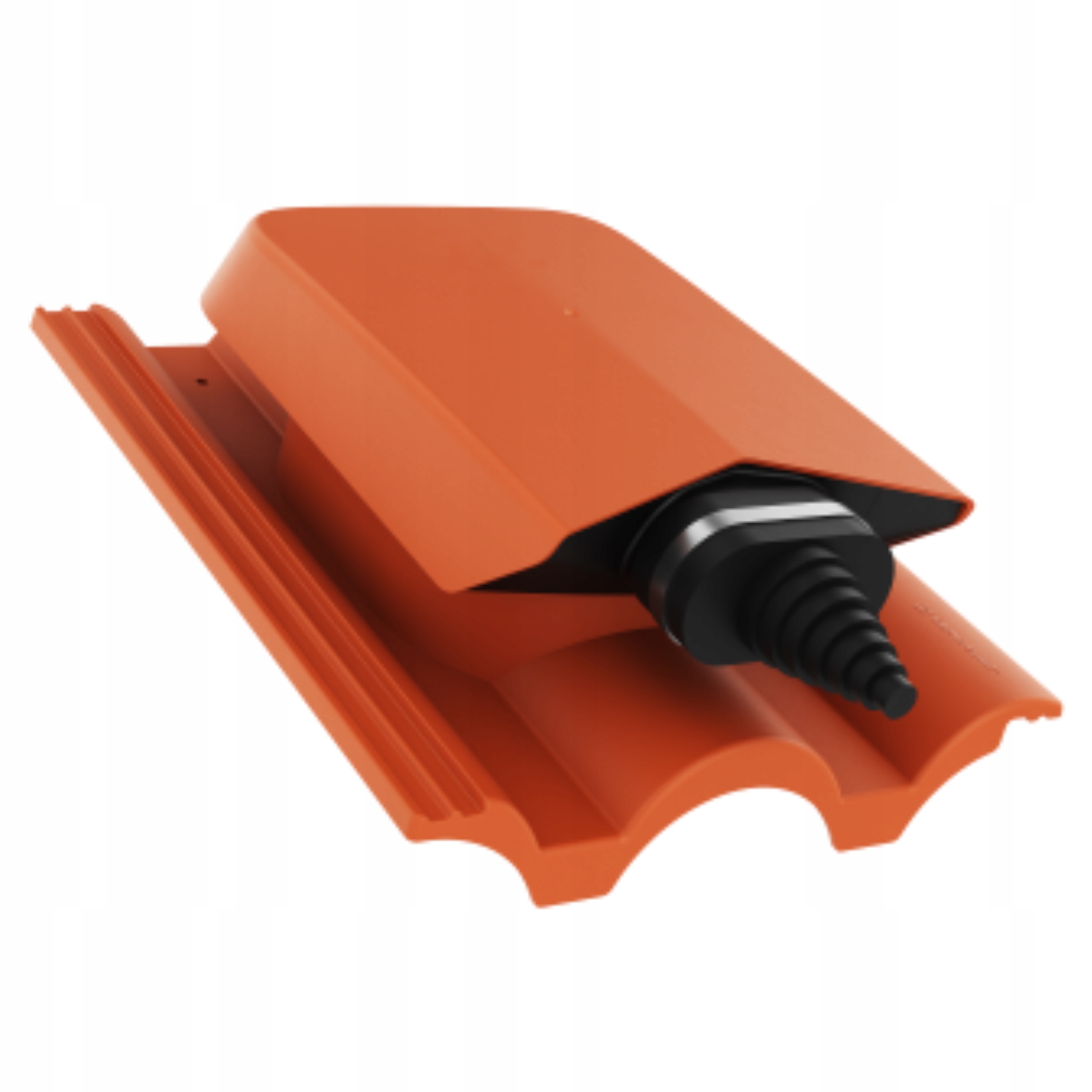 Solární Přechod na solární kabely střešní taška Braas Grecka Cihlová