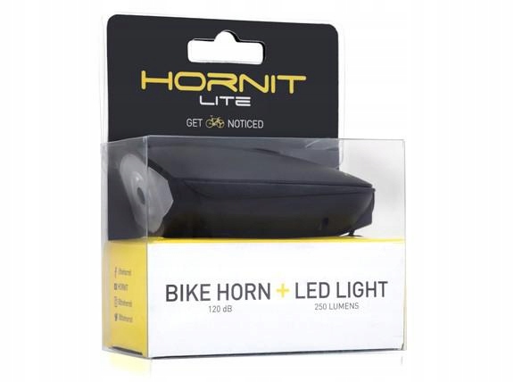Zvonek Klakson na kolo Hornit Lite 120 dB Vestavěný do lampy
