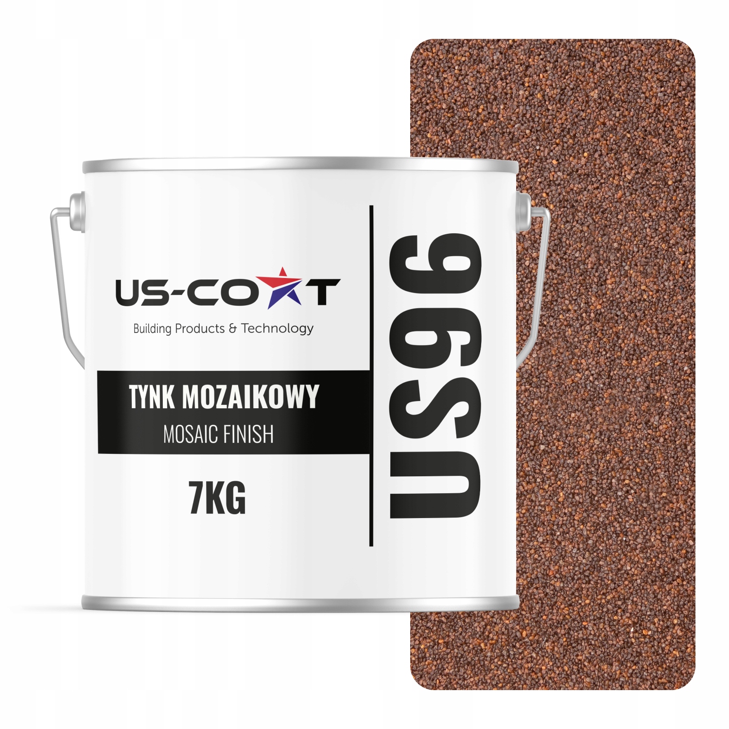 Mozaiková Omítka Mozaika 7KG Hnědá Tmavá M72 Ozdobná Pryskyřičná Prémiová