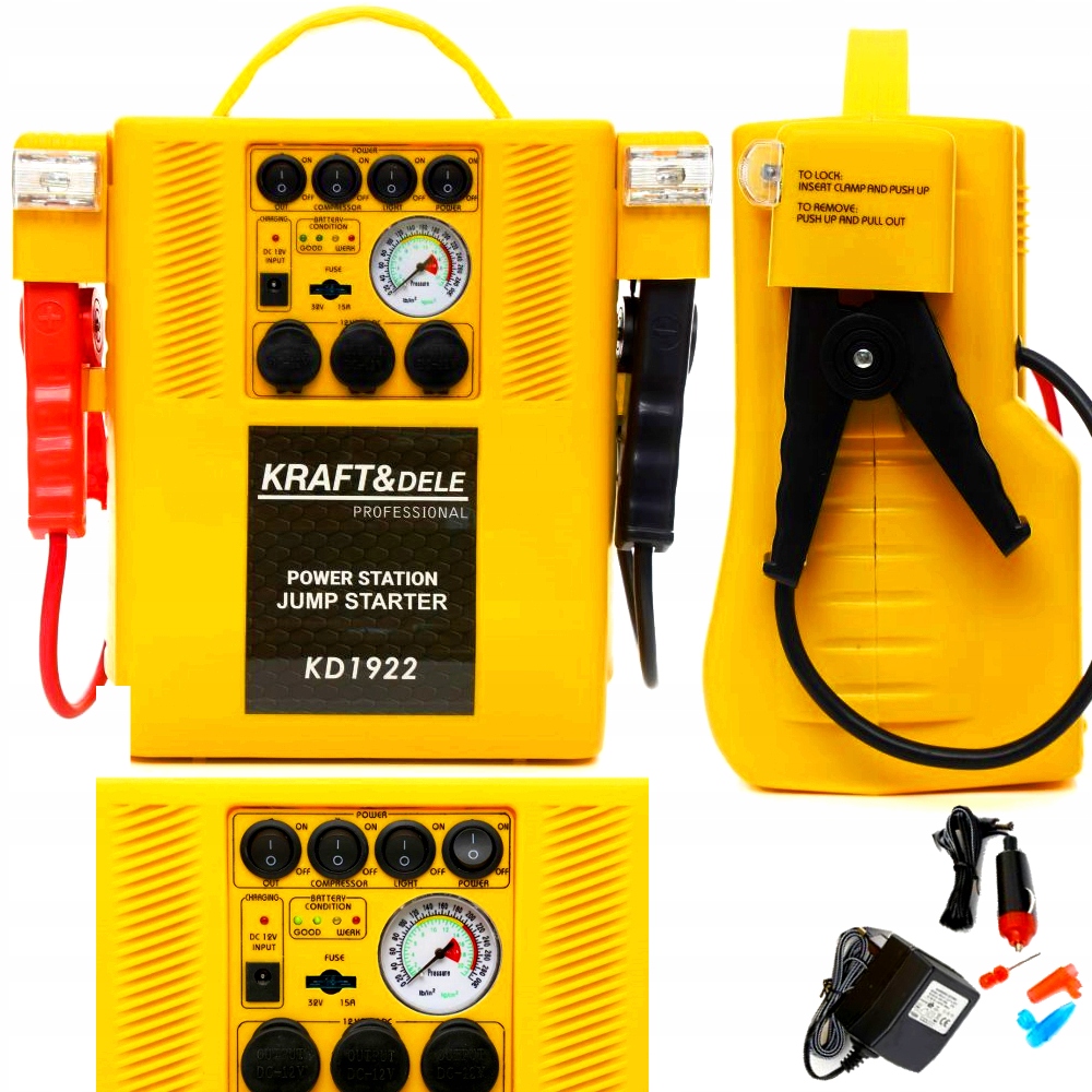 JUMP STARTER 4IN1 МНОГОФУНКЦИОНАЛЬНЫЙ ПУСКОВОЙ КОМПРЕССОР купить на