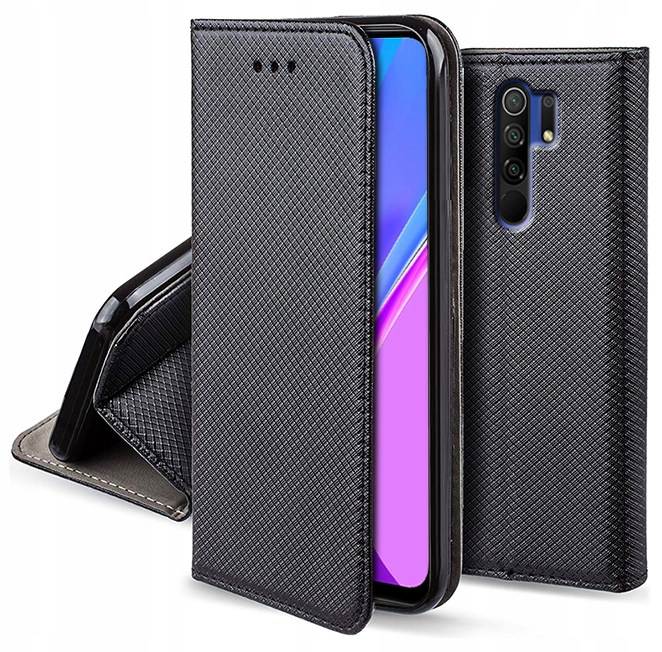 

Etui Case Smart Magnet Do Redmi 9 2x Szkło