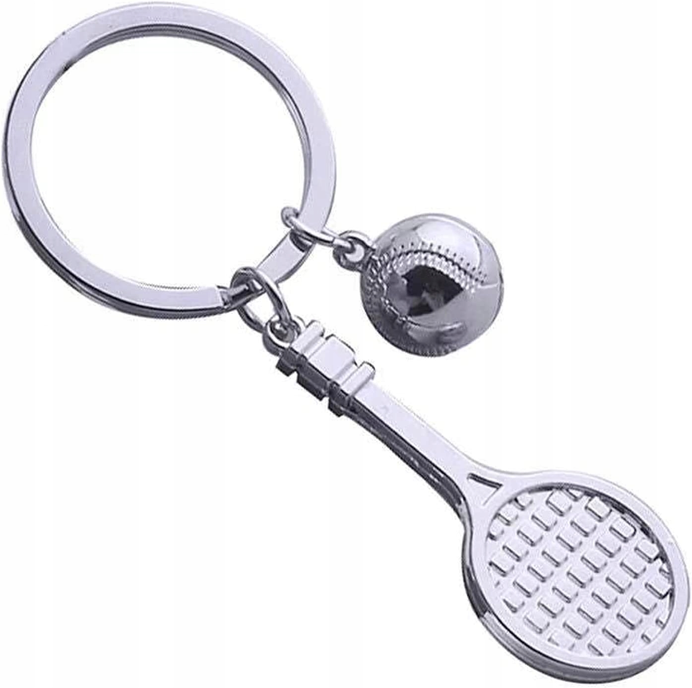 

Metalowy Brelok Tenis Ziemny sportowy Breloczek