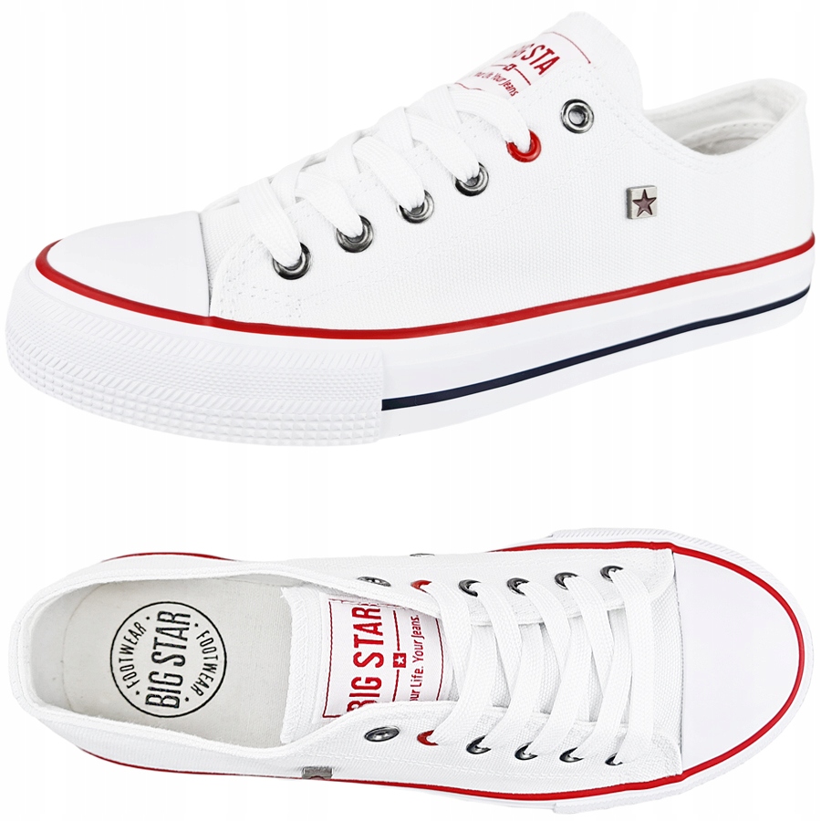 

Big Star trampki damskie niskie białe T274022 39