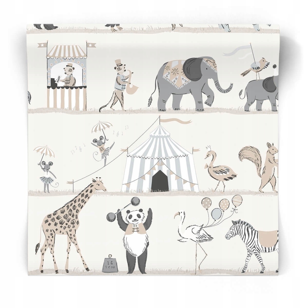 

Tapeta dziecięca we wzory cyrkowe G56547