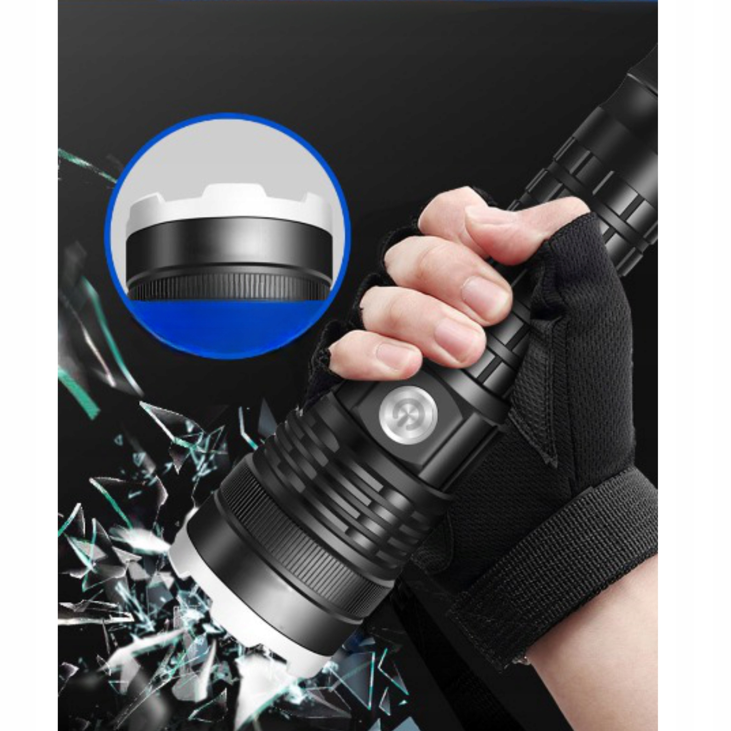 MOCNA LATARKA TAKTYCZNA LED XHP90 ZOOM WOJSKOWA CREE SZPERACZ AKUMULATOROWA Model LATARKA WODOODPORNA AKUMULATOROWA USB