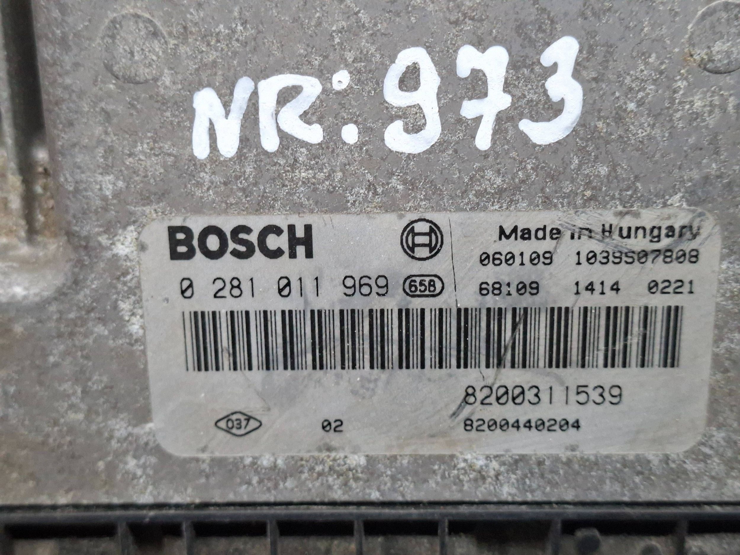 control unit of the engine 0281011969 8200311539 8200440204 RENAULT 1.9 DCI