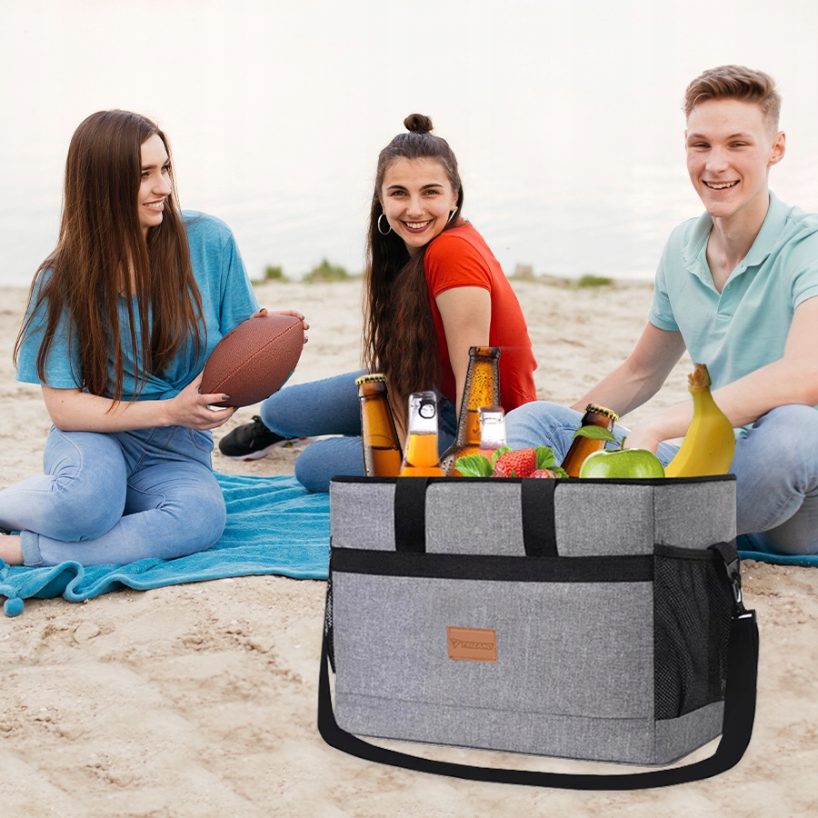 TORBA TERMICZNA TERMOIZOLACYJNA TURYSTYCZNA PIKNIKOWA duża 40L + 2 WKŁADY Rodzaj torba termiczna