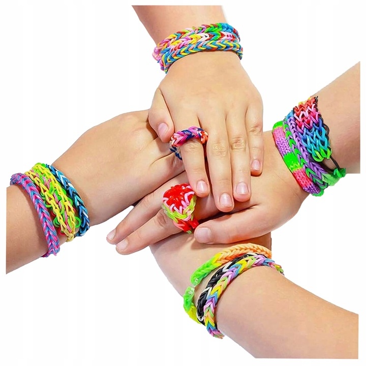 GUMKI DO ROBIENIA BRANSOLETEK DUŻY ZESTAW 6800 ELEMENTÓW XXL DLA DZIECKA Rodzaj biżuteria