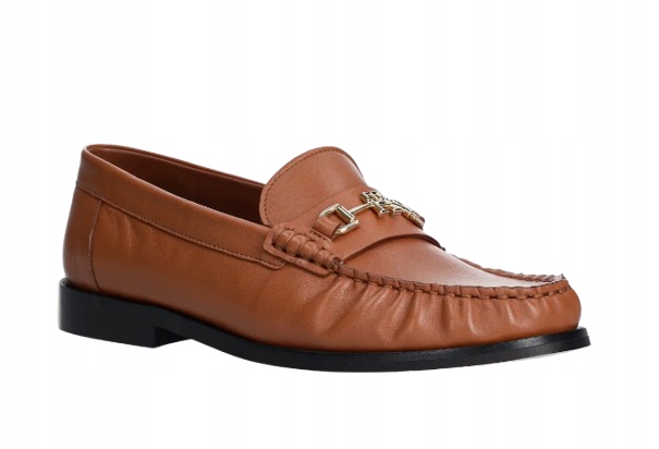 Tommy Hilfiger Dámské Kožené Polobotky S Ozdobným Řetízkem 39 T6H