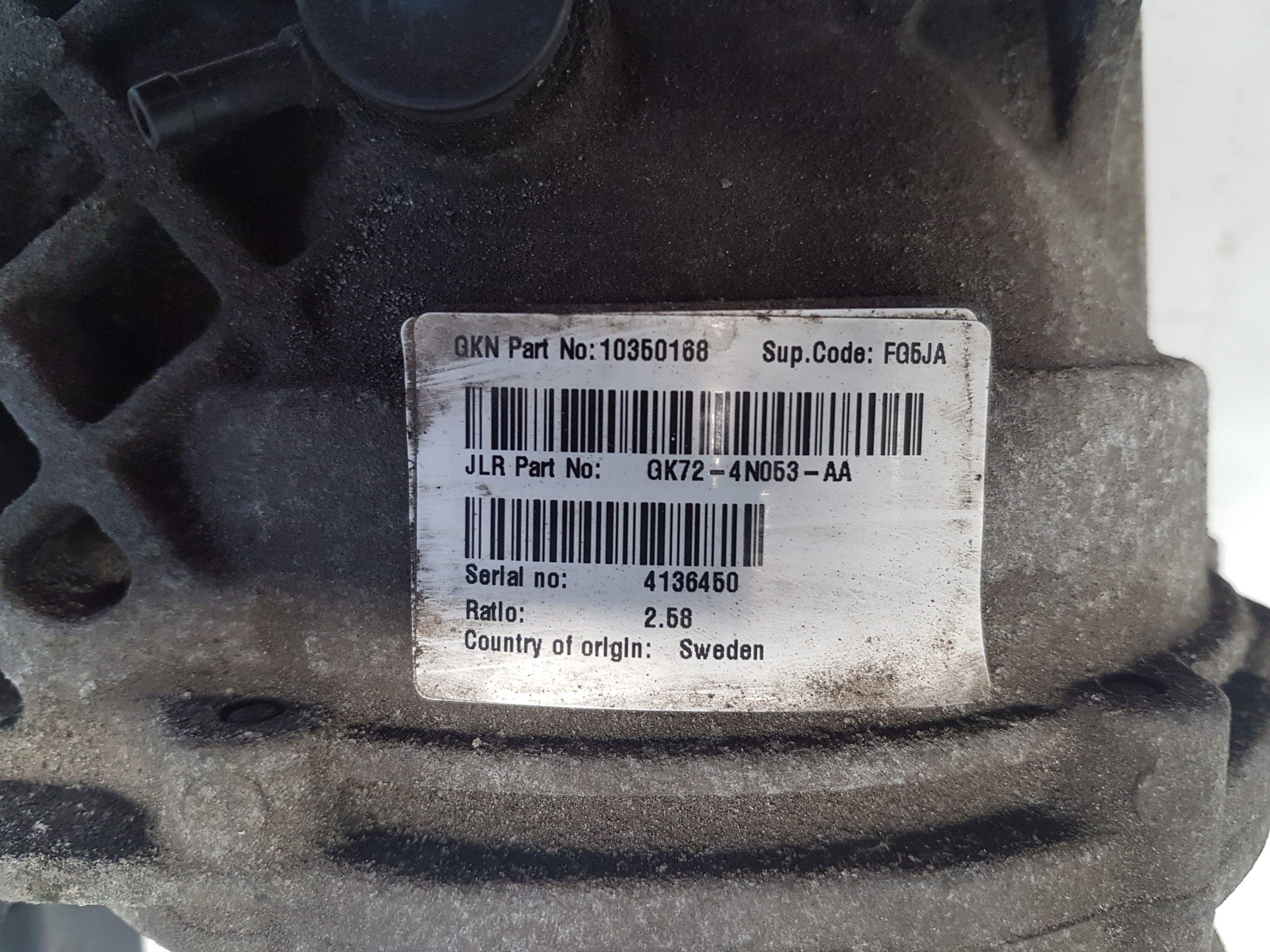 DISCOVERY SPORT L550 differential diff GK72 4N053 AA