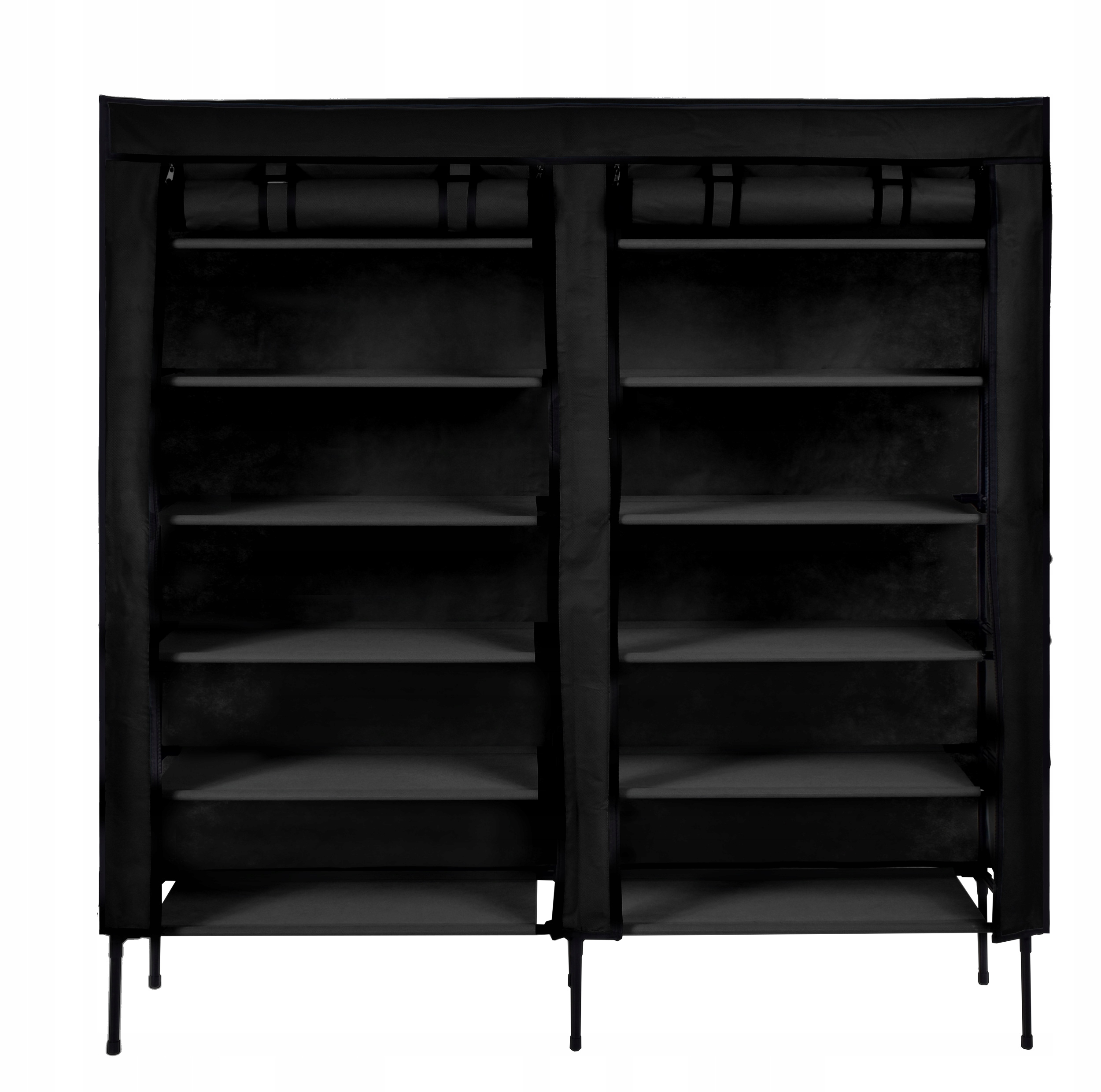 SZAFA NA BUTY TEKSTYLNA MATERIAŁOWA SKŁADANA SZAFKA ORGANIZER GARDEROBA Szerokość mebla 110 cm