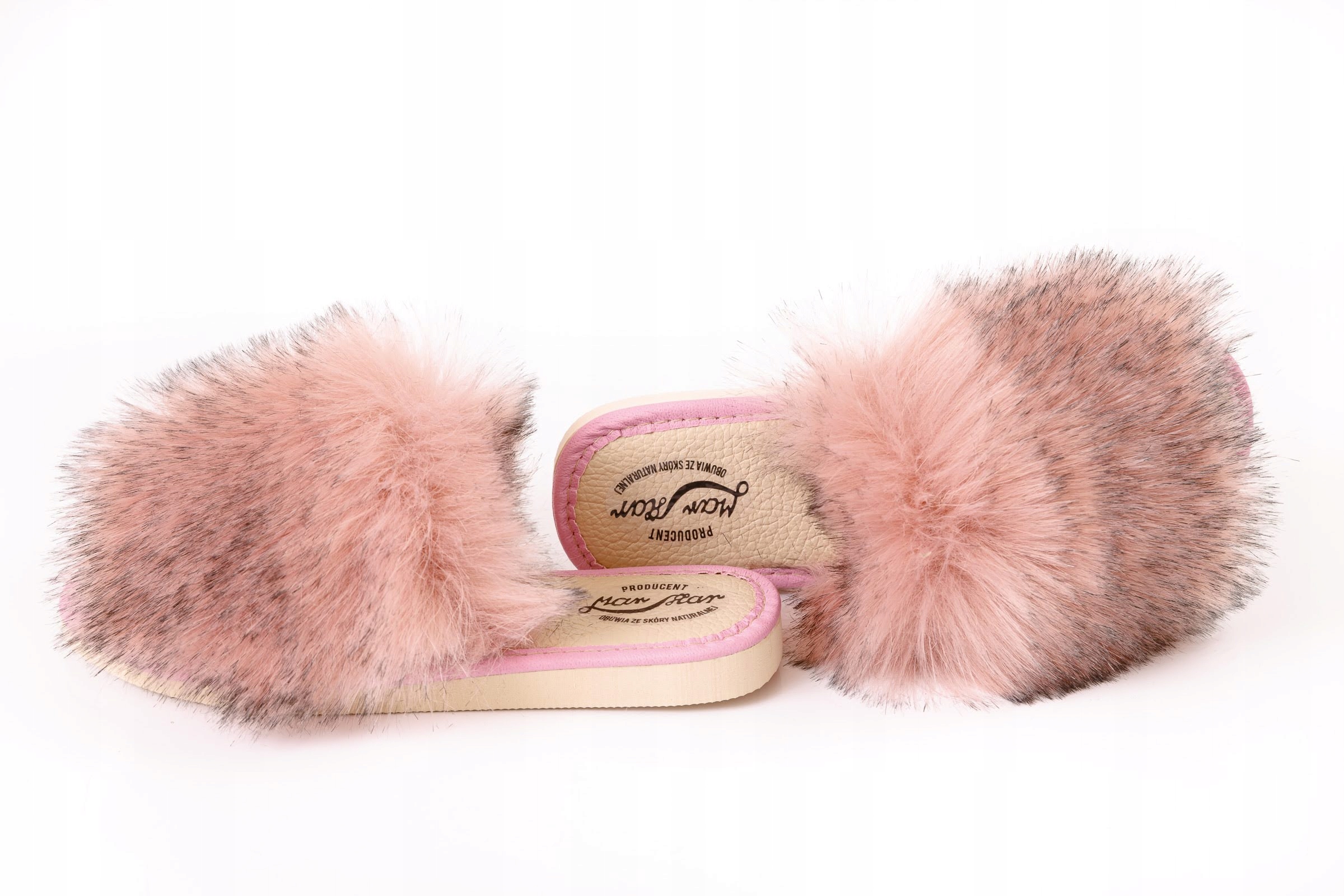 WYGODNE KAPCIE DAMSKIE Z FUERKIEM FUTRZAKI KLAPKI Rozmiar 38