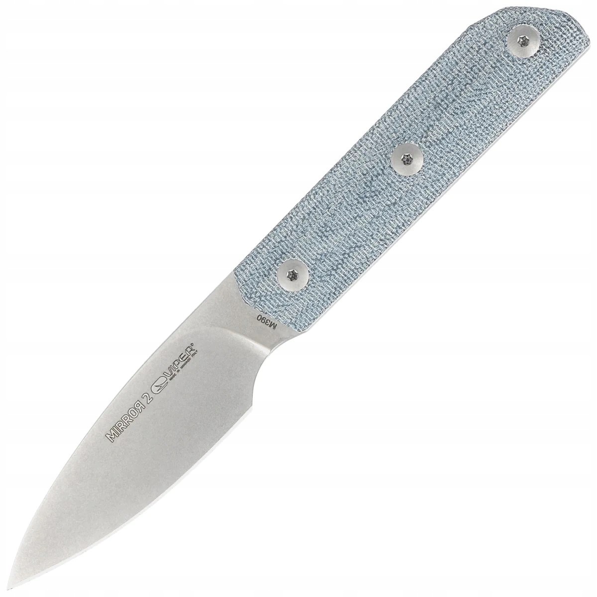 Nóż Viper Mirror2 Blue Denim Canvas Micarta, Stonewashed (VT4064CD)