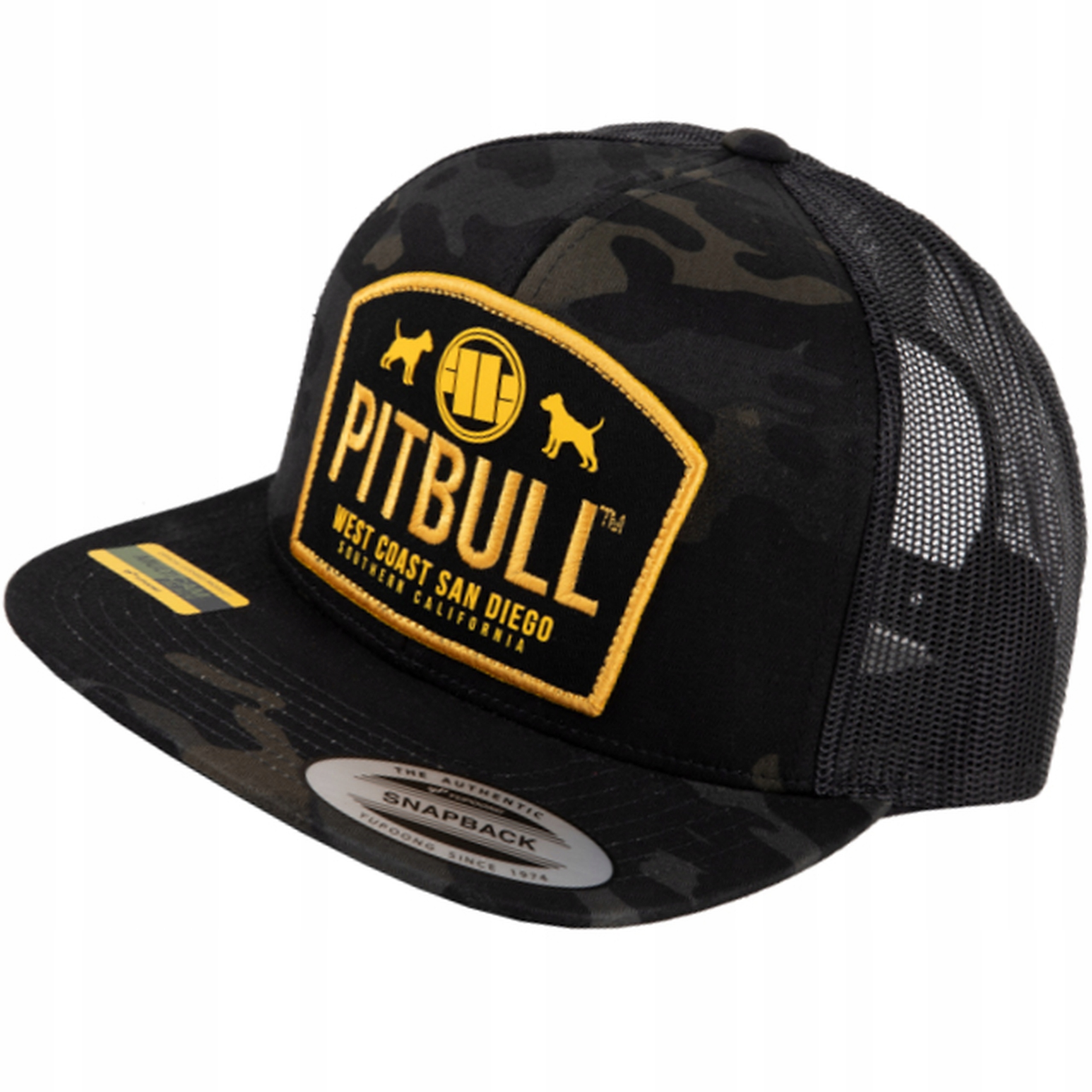 DŻOKEJKA PITBULL MESH SNAPBACK DOGS TRUCKERKA UNI