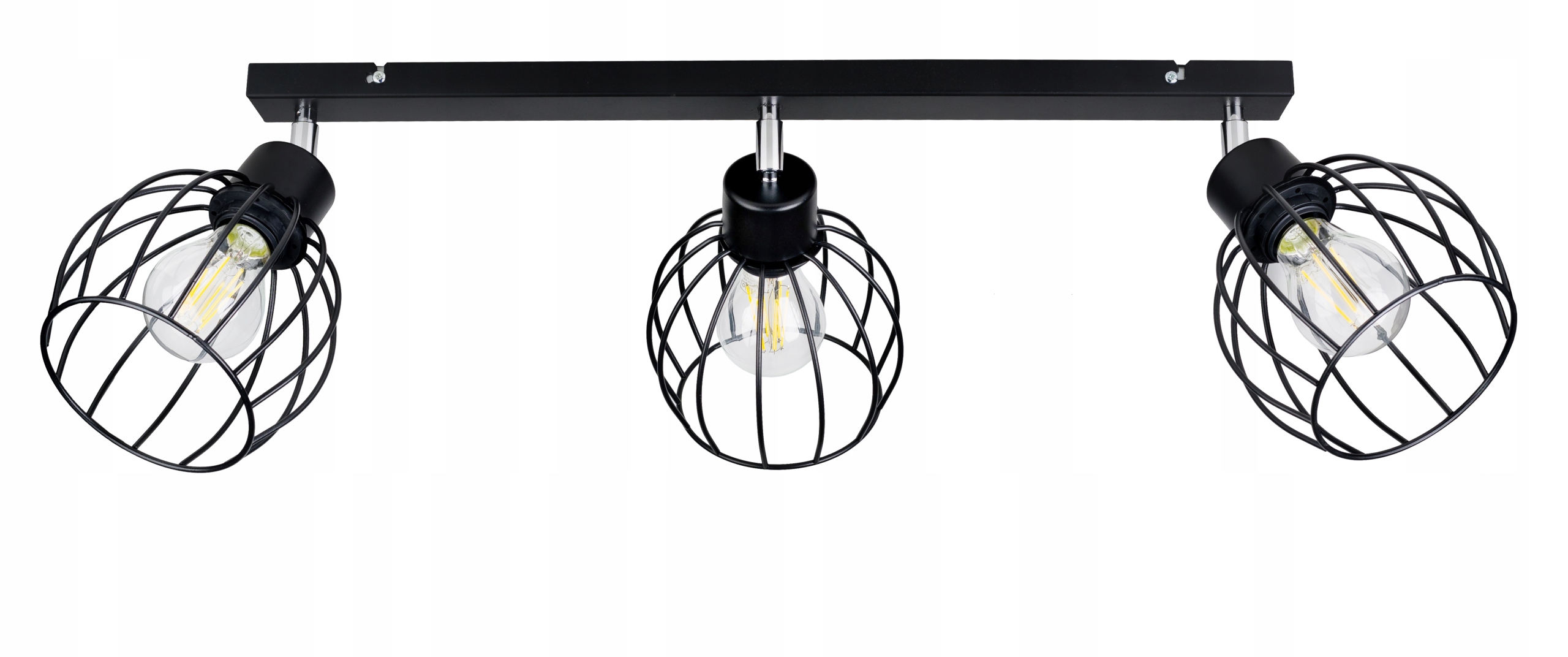 

Lampa Plafon Żyrandol regulowany Belka Kula drut