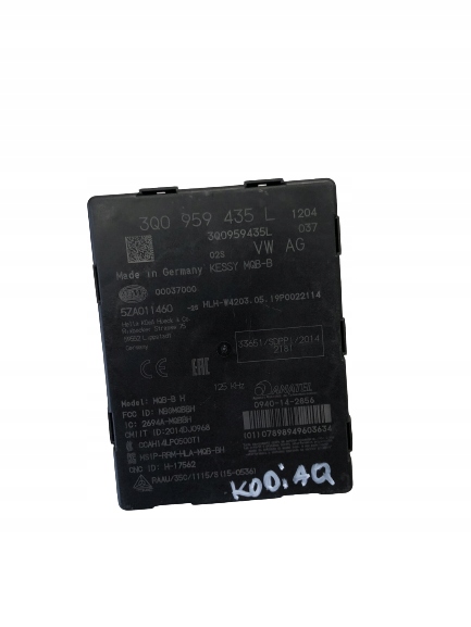 module control unit KESSY SKODA KODIAQ 3Q0959435L