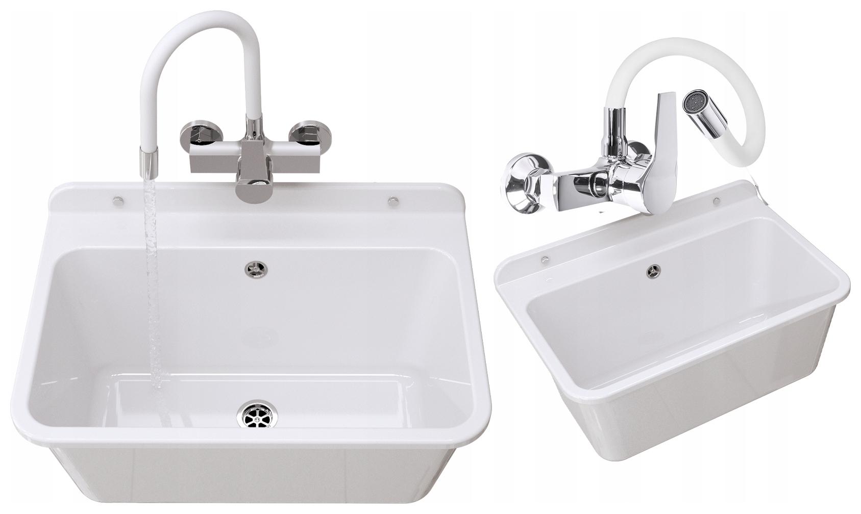 Ekonomický Dřezová Komora Large Baterie Flex Sada bílá