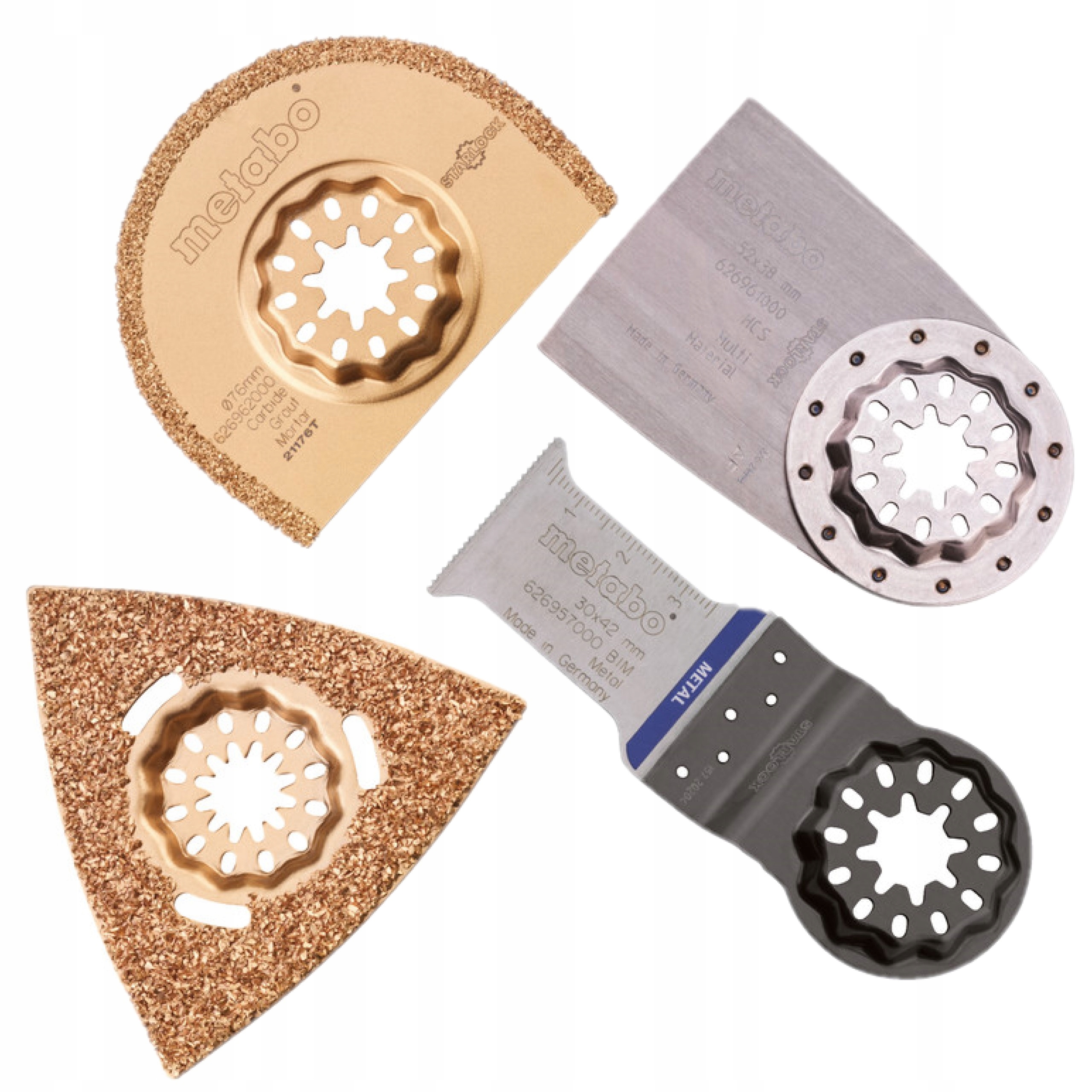 METABO 626419000 ZESTAW BRZESZCZOTÓW GLAZURNIKA DO GLAZURY PŁYTEK 4 SZT.