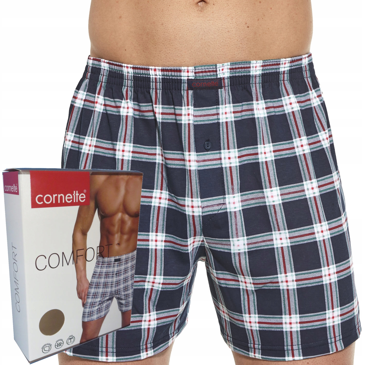 

Cornette bokserki Comfort box luźne 002/239 krata
