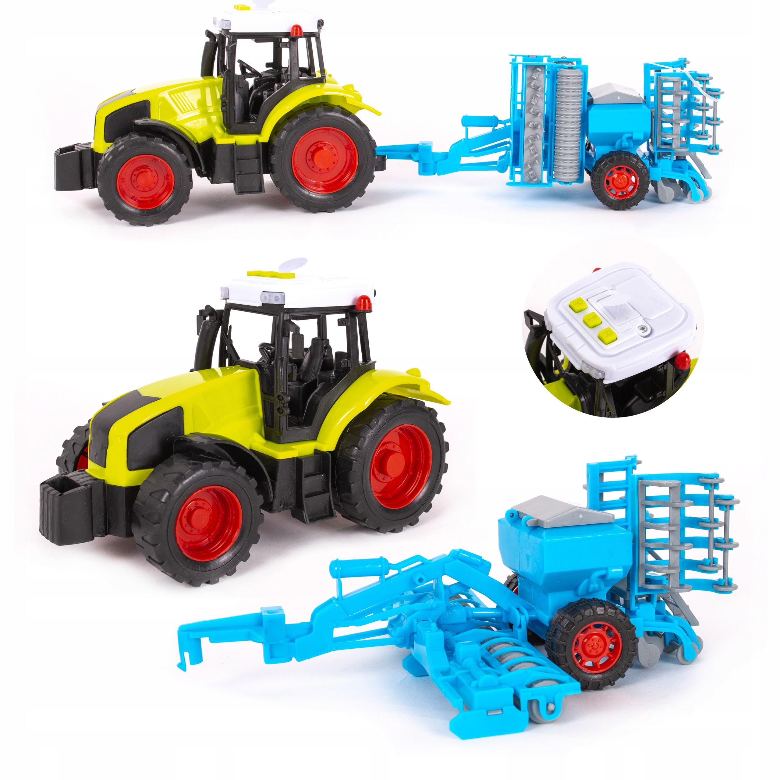 

9052 Traktor Przyczepa maszyna na baterie Dźwięki