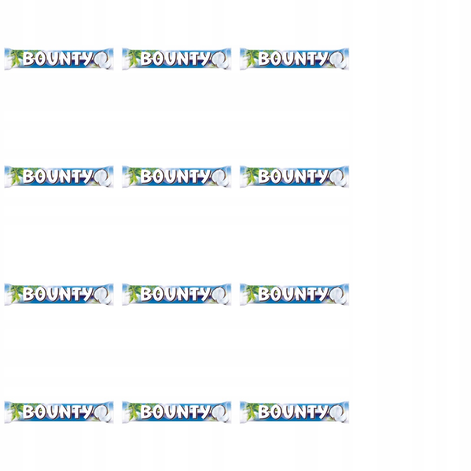 Levně 12x 57g Bounty tyčinka Půlka Kartonu