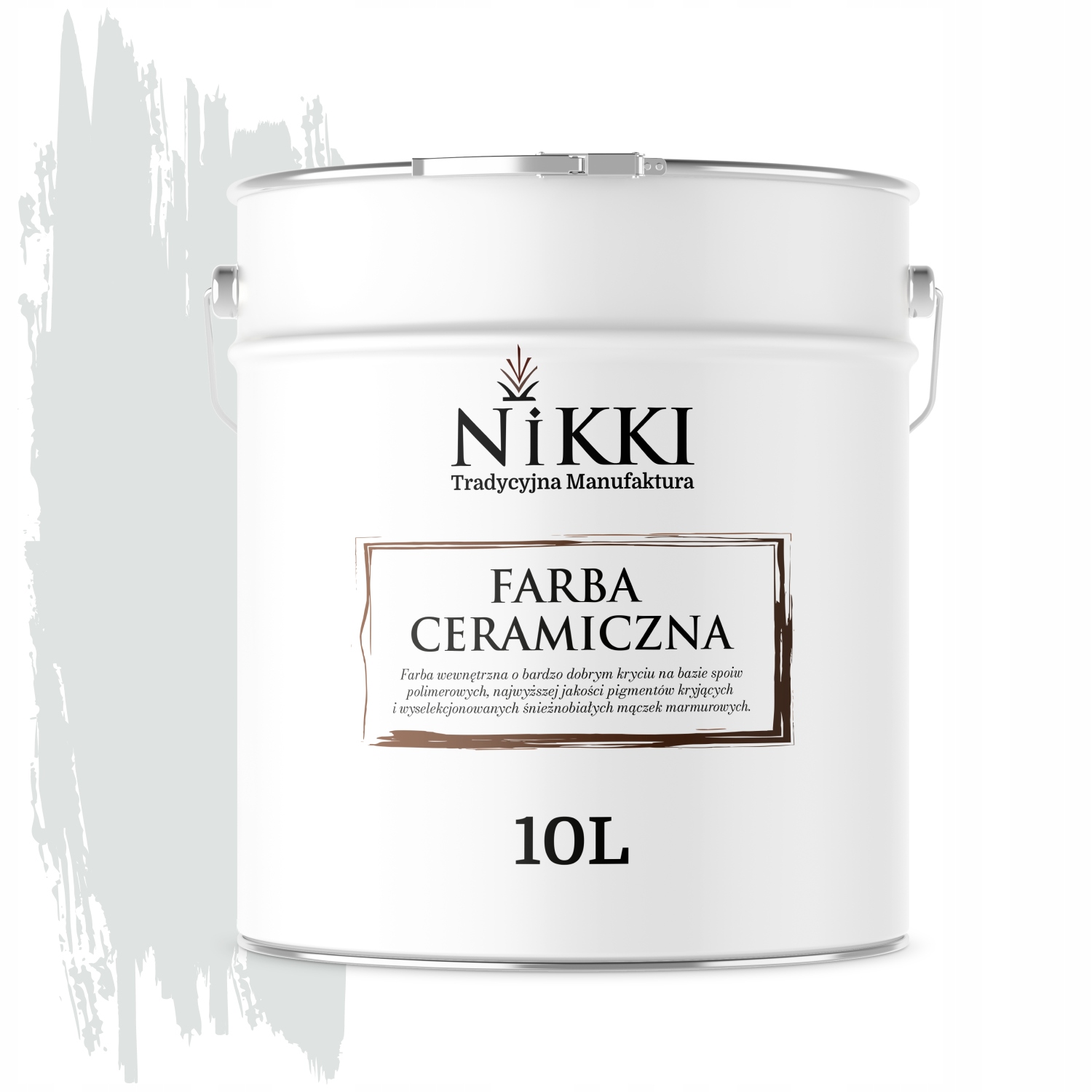 Keramická Stropná Farba Biela Zlomená V Khaki H1675 Hlboká Matná 10L