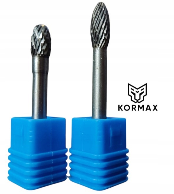 Rychlootáčkový frézovací rotační pilník 8 mm na kov s karbidem Set 2ks