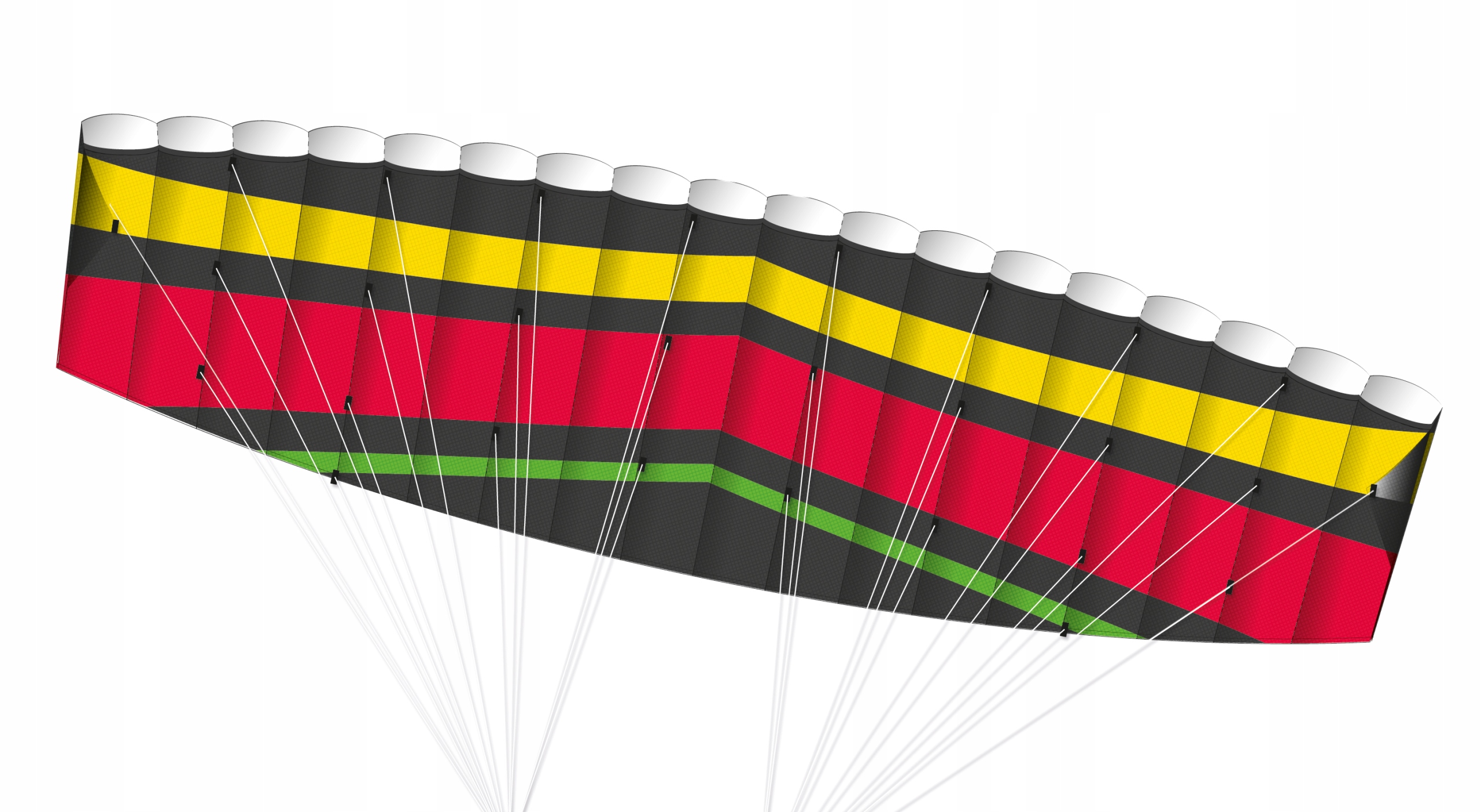 GU1040 latawiec lotnia Profejonaly Sportowy Tornado 200 x 54 cm Günther 12+