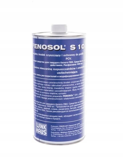 

Fenosol S-10 czyszczenia mycia białych okien Pcv