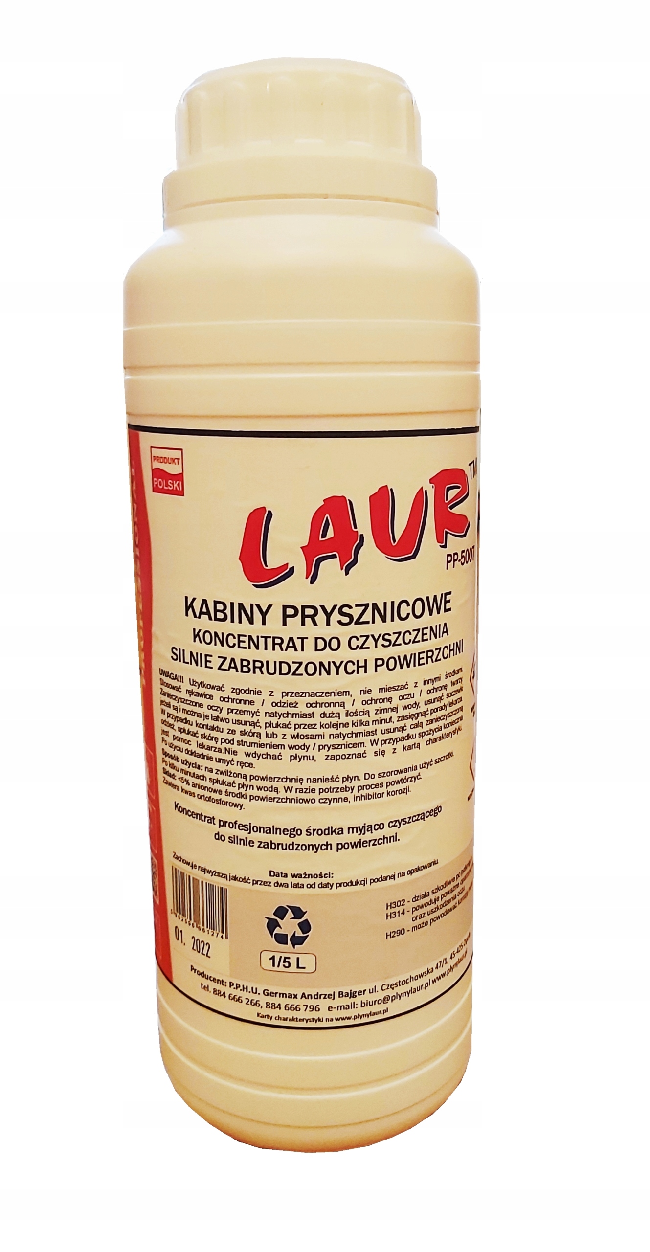 

Gruntowne czyszczenie Kabiny Prysznicowe 1L PP5007