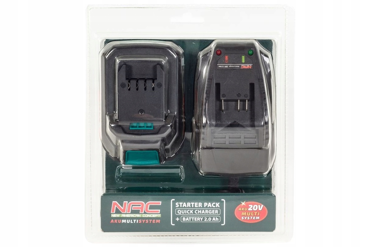 

Nac Zestaw Akumulator 2 Ah 20 V Li-Ion Ładowarka