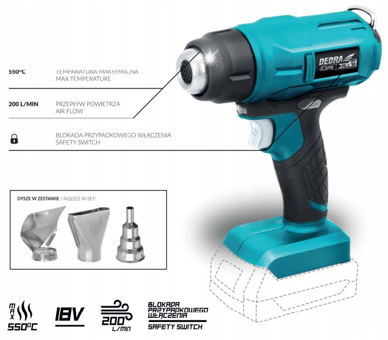 OPALARKA AKUMULATOROWA SAS+ALL Informacje dodatkowe regulacja temperatury